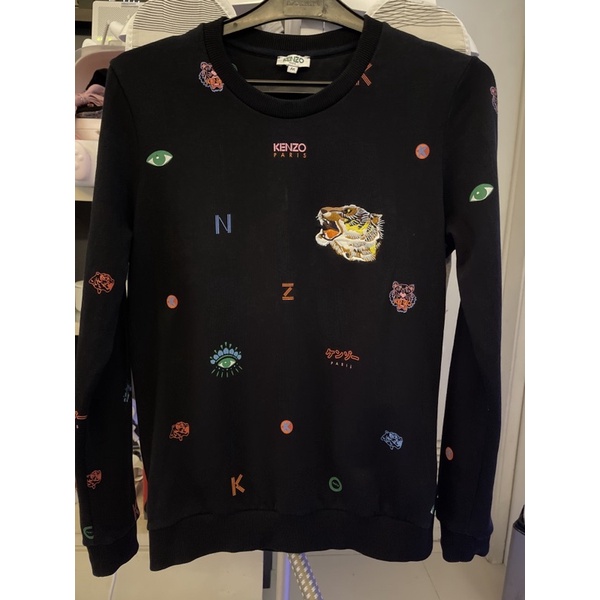 preloved 100% authentic kenzo sweater black sz M