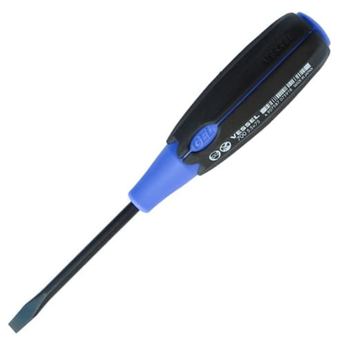 Obeng Vessel 700 Slotted 5.5 x 75 mm Super Cushion Screwdriver