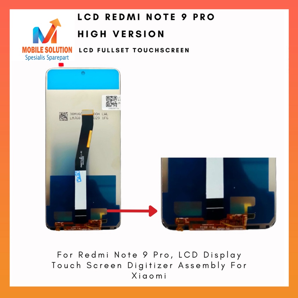 Grosir LCD Xiaomi Redmi Note 9 Pro ORIGINAL 100% Fullset Touchscreen Garansi 1 Bulan + Packing / Bubbel