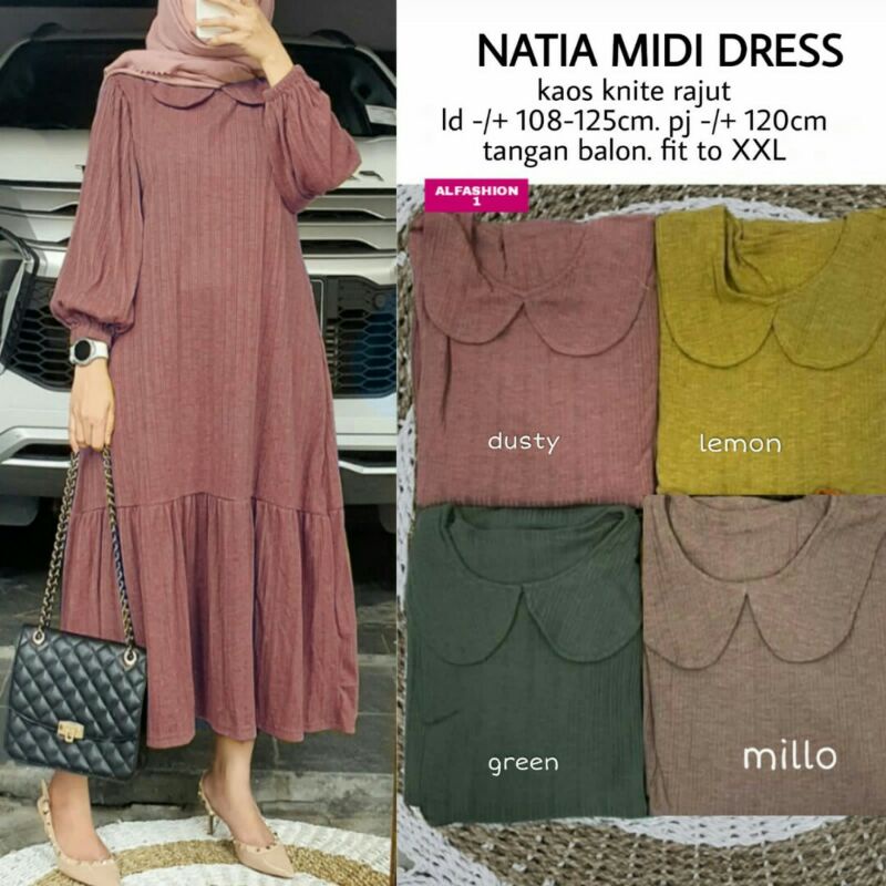 ,ARUNA, NATIA &amp; TALIA Midi Dress II Alfhasion