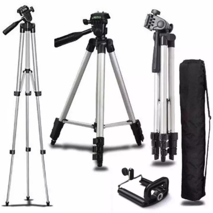 Tripod 3110 Silver / Tripod 3120 Black / Tripod Camera Handphone DLSR GoPro HP / Tripod HITAM 3120