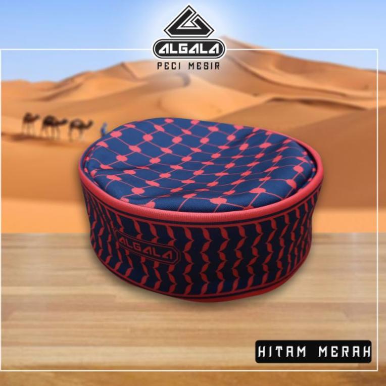 Peci Mesir ALGALA,Peci sorban,Peci lipat,Peci Dewasa,Peci solat,Peci printing,peci,Peci Topi "AU. 81