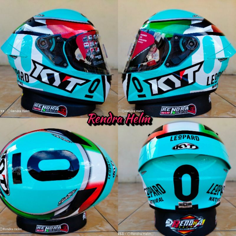 Helm KYT TT Course Motif/ Poloss. 100% ORIGINAL. ongkir termurah 2kg.-4