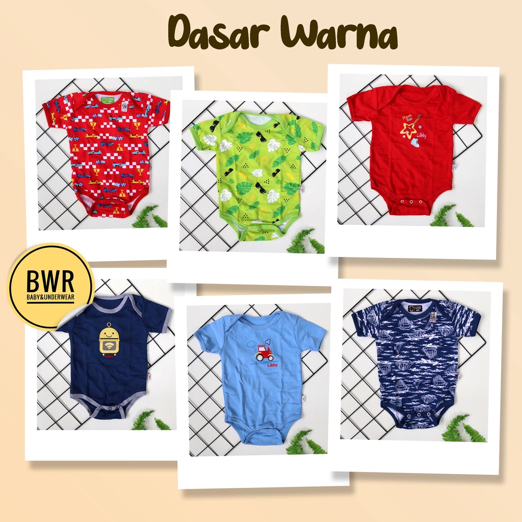 Jumper Libby Segitiga Pendek Premium / Kodok Bayi 0-9 Bulan Motif Lucu Random || Bwr IX