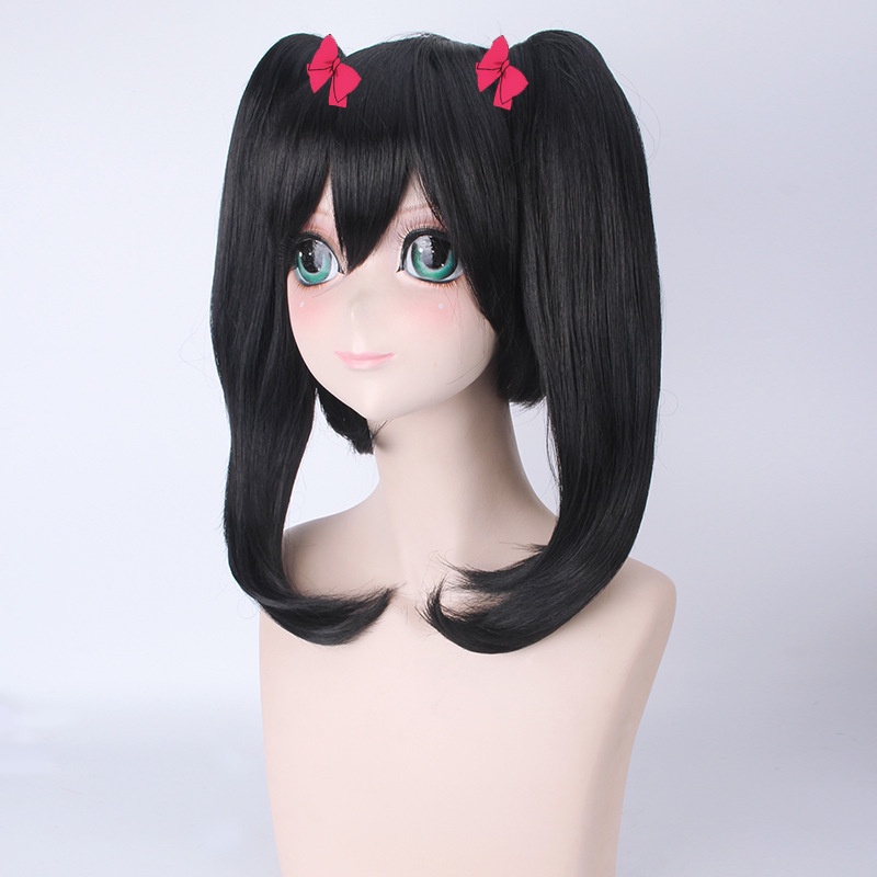 LOL-153 wig rambut palsu daily lolita cosplay love live nico yazawa twintail hitam