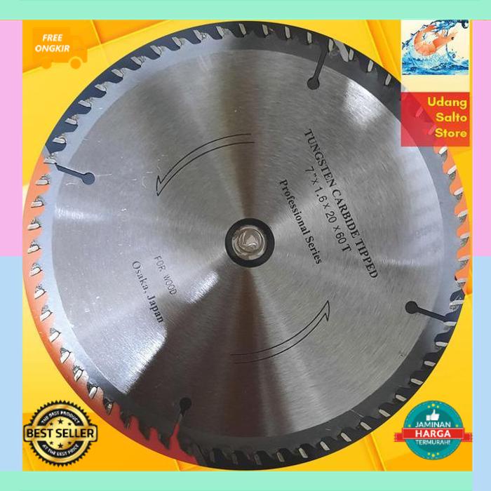 COD Free Ongkir Mata Gergaji Saw blade 7" x 60T TCT Circular Saw Blade