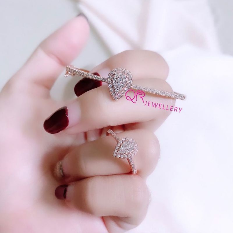 gelang labu kode 012413/012570 bronze replika berlian lapis emas