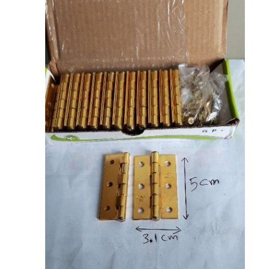 ENGSEL PLAT KECIL / ENGSEL MINI / ENGSEL FURNITURE GOLD 2 INCH