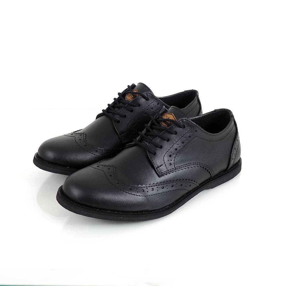 WOLVES BLACK |FORIND x GDNS| Sepatu Pantofel Pria Formal CasualSantai Kasual Cowok Laces Footwear