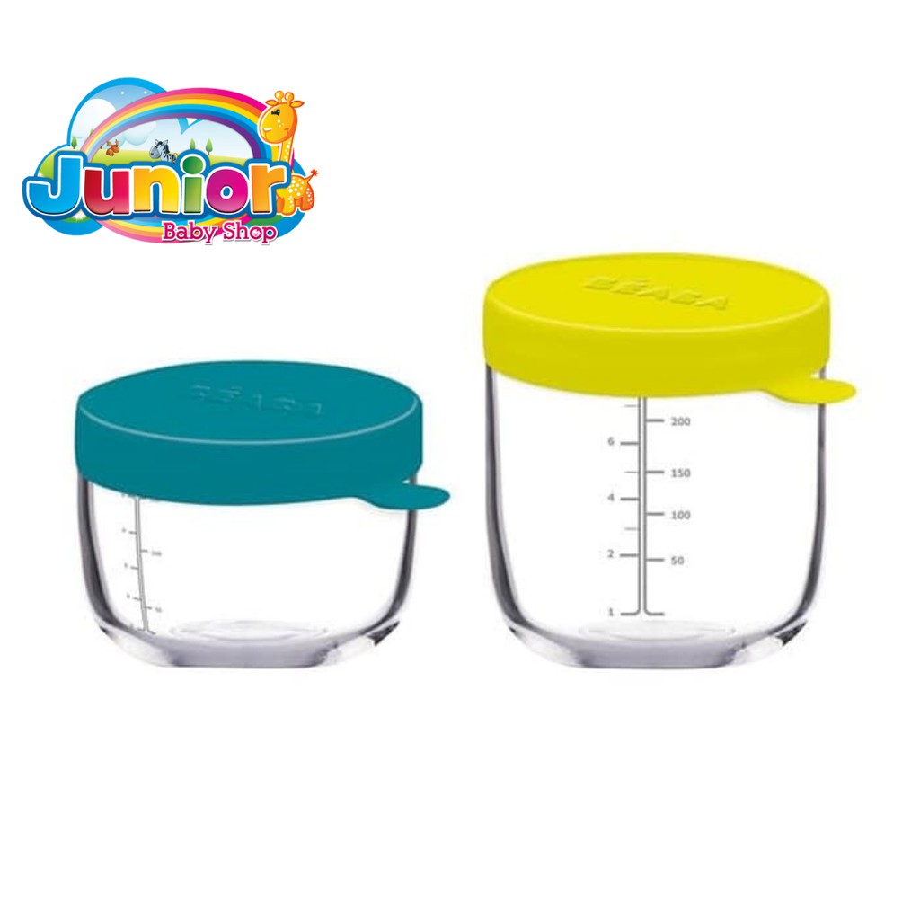 Beaba Set of 2 Glass Containers 150ml + 250ml