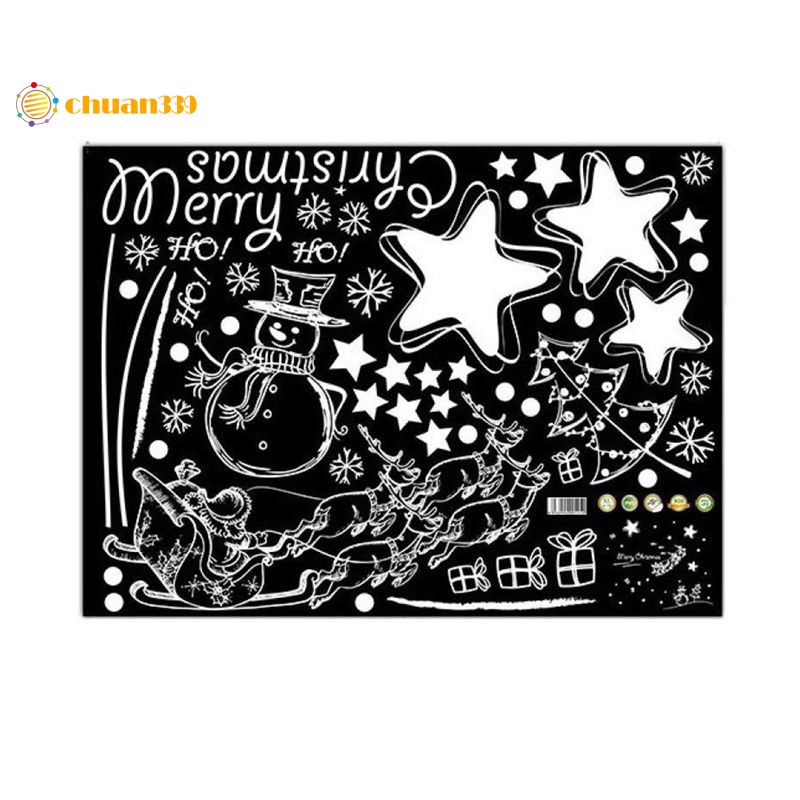 Stiker Dinding Mural Desain Joyeux Noel D 45cmx60cm Shopee Indonesia