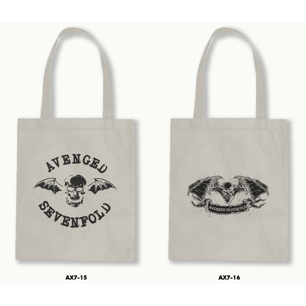 TOTE BAG BLACU - AVANGED SEVENFOLD .01