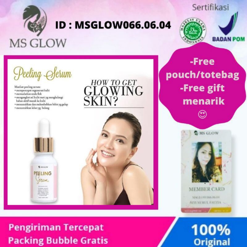 Peeling serum / Peeling wajah / Peeling serum ms glow / Ms glow / Msglow