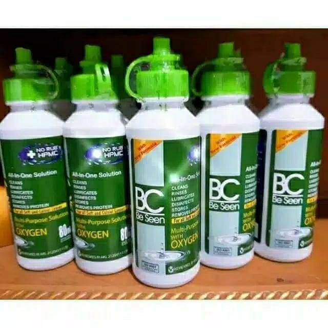 ( 80ml ) Cairan softlens BC / air softlen Be seen / cairan soflens / air soflen