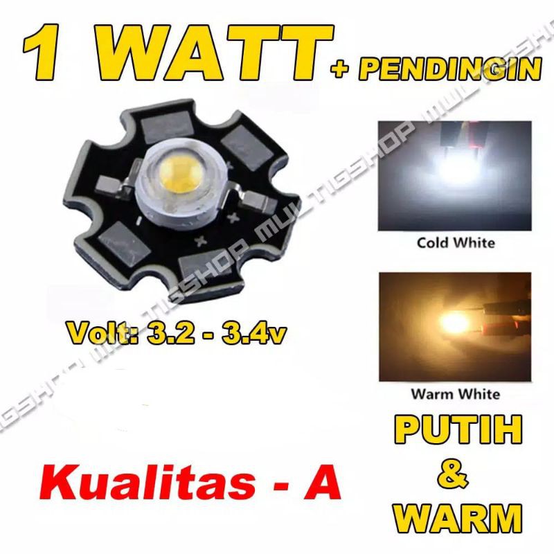 HPL LED 1 Watt White LED HPL 1W Putih