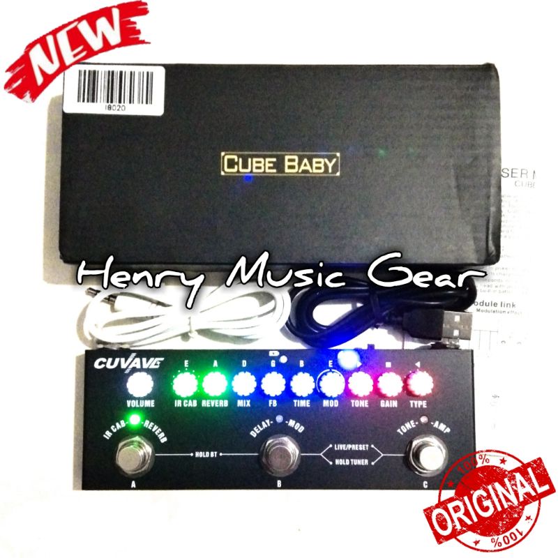 Jual Cuvave Cube Baby Combined Effects Guitar Multi Effects Pedal BARU ...