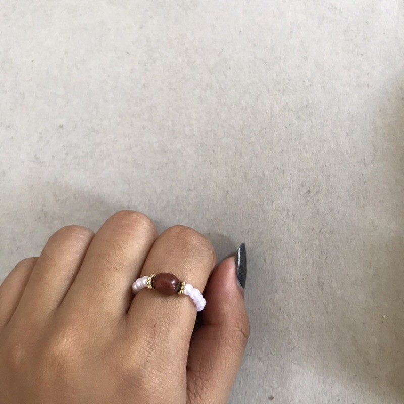 middle stone Ring / cincin aesthetic