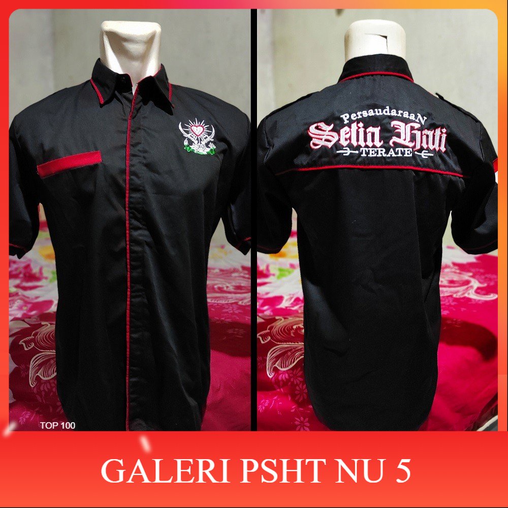 KEMEJA PSHT BORDIR -KEMEJA PSHT NAGATA-HEM PSHT BORDIR-HEM PSHT PRIA- HEM TERATE