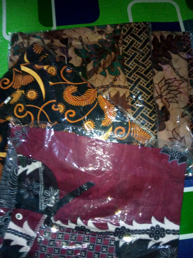 M-l-xl-xxl Batik Tunik Wanita Asj Sa Hrb026 Kenongo Pekalongan Sogan Tulis