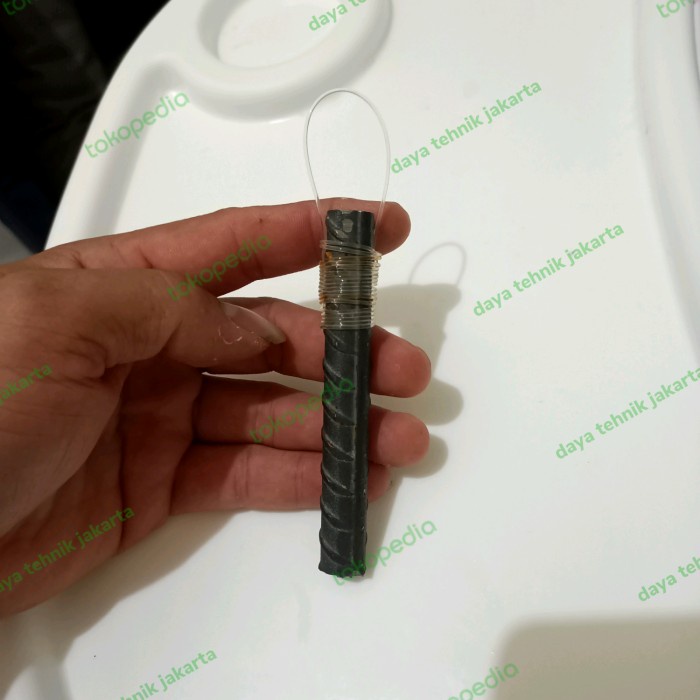 pemberat timah besi ulir 10cm 90gram - pemberat pancing dasaran tp