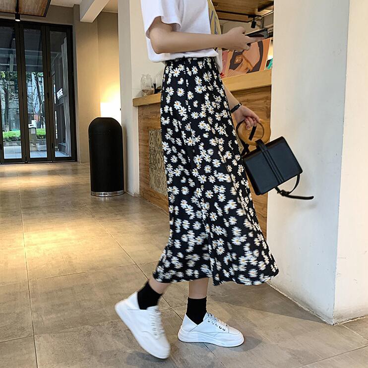 Daisy/Maxi Skirt/Rok kekinian Rok bunga Rok span pendek