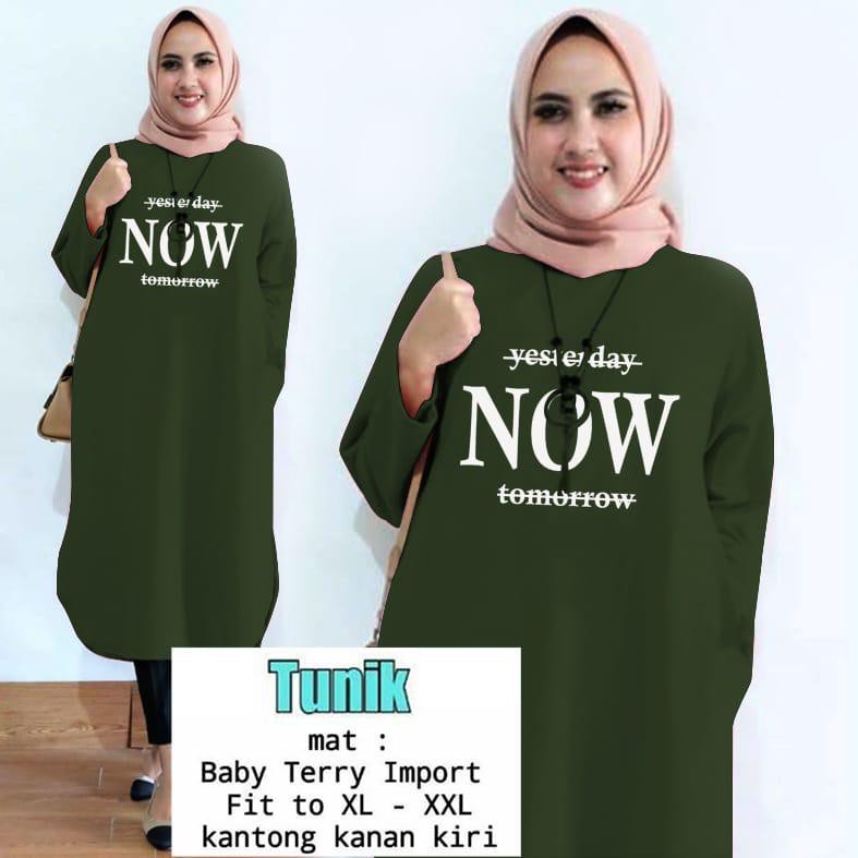 TUNIK NOW / TUNIK MAMACHI /TUNIK POLOS/ TUNIK CEWEK / TUNIK PANJANG / TUNIK MOTE / TUNIK MUSLIM