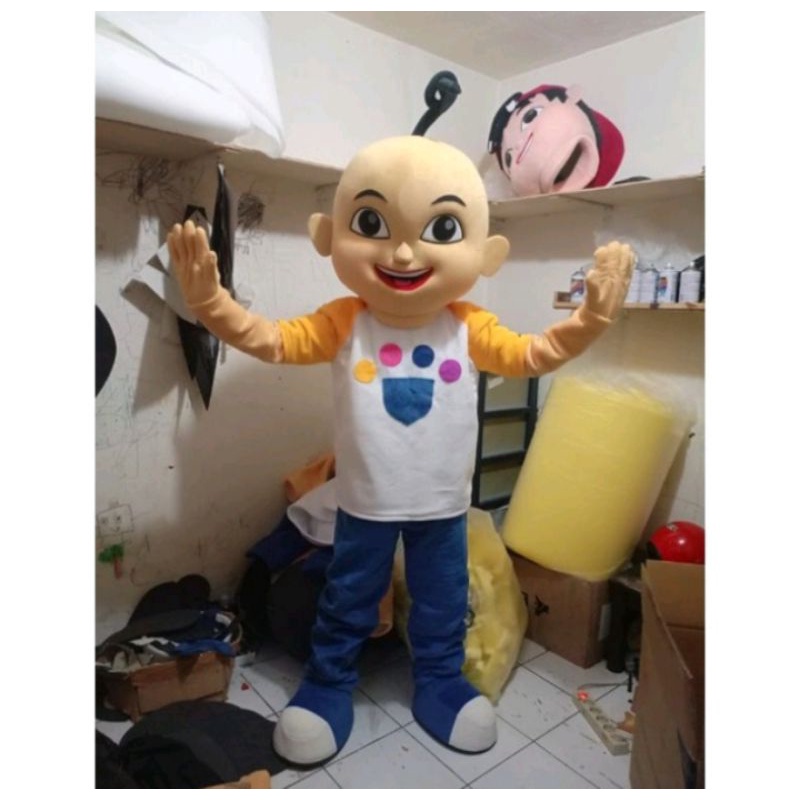 kostum badut Upin&Ipin sekolah