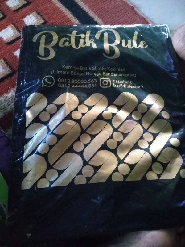 Batik Couple Set Ayah Anak Batik Bule Songket Biru Muda