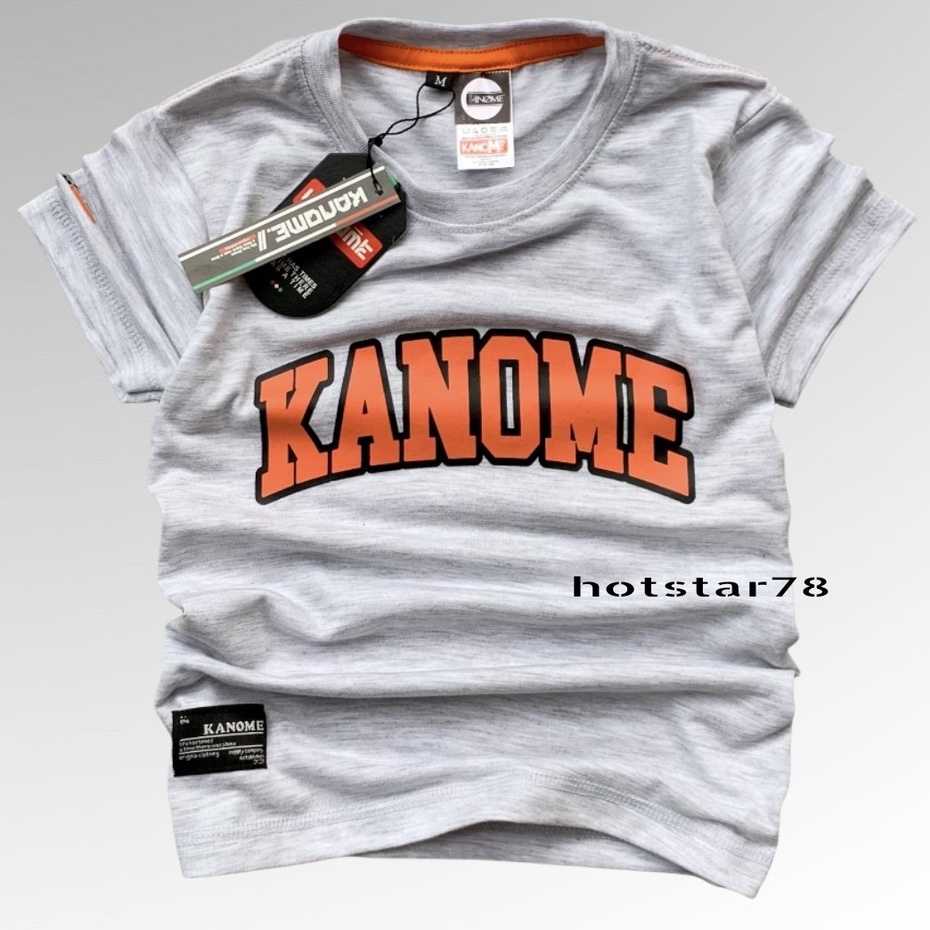 T-Shirt Anak Brand KANOME Premium, Kaos Anak Terbaru, Distro Anak, Kaos Unisex, Baju Anak Laki Laki &amp; Perempuan Umur 1-12 Tahun