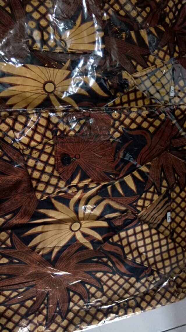 Kemejabatikpria/bajubatik/pakaianbatik/batikpekalongan/batik Oval Litle Jokowi Lengan Panjang Elegan