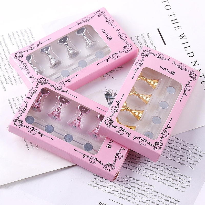 False Nail Holder Nail Art Tempat Latihan Kuku Palsu Magnet