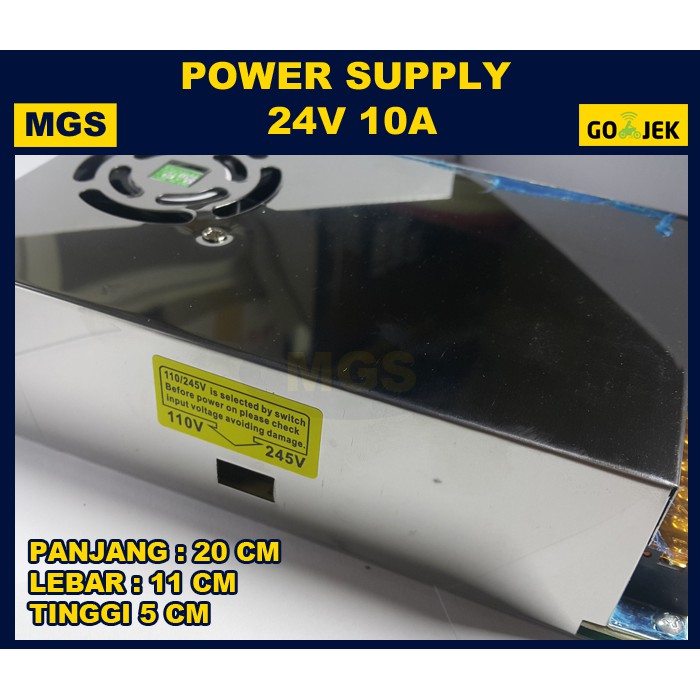 Power Supply Switching 24V 10A