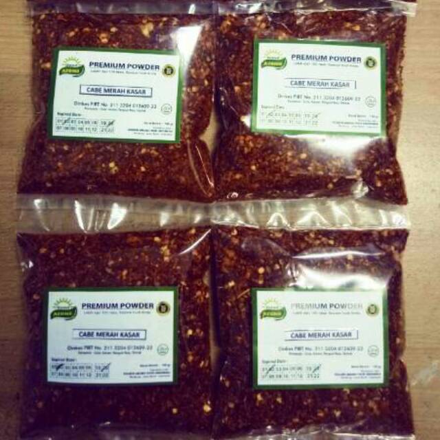 

Bumbu Tabur Cabe Kasar 100 gram, Jual Bubuk Cabe Merah kasar Powder Murah Enak Halal Good Aroma