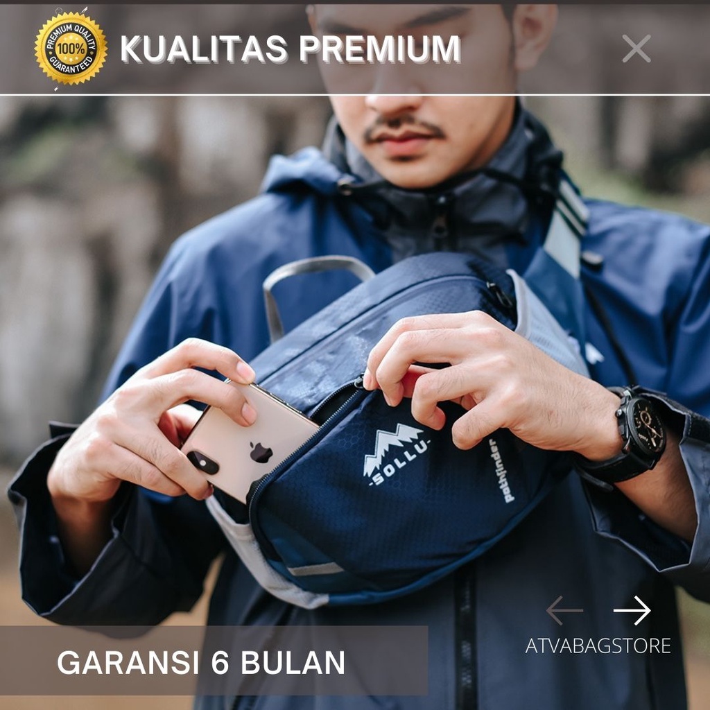 Tas Keren Selempang Weistbag Pinggang Branded Murah Mini Kecil Cewek Perempuan Wanita Pria