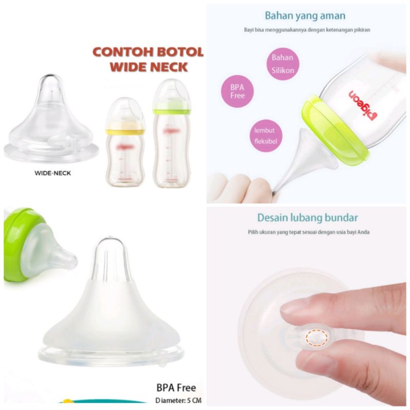 PUTING DOT UNTUK PIGEON WIDE NECK OEM  dan BOTOL AVENT CLASSIC