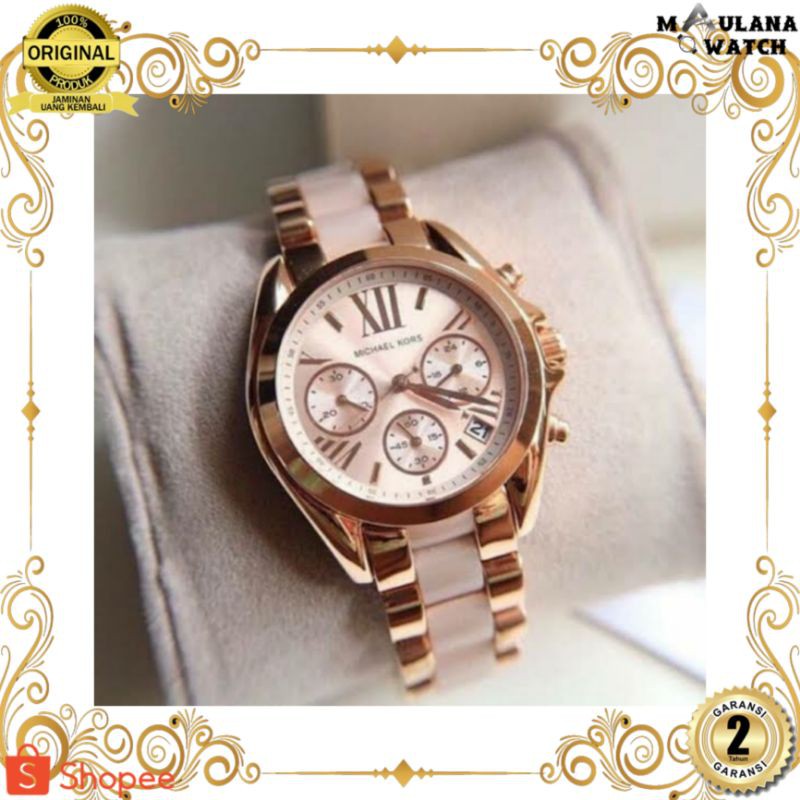 JAM TANGAN PRIA WANITA | RANTAI | KULIT | KARET | MURAH | WANITA MICHAEL KORS MK6066 ORIGINAL