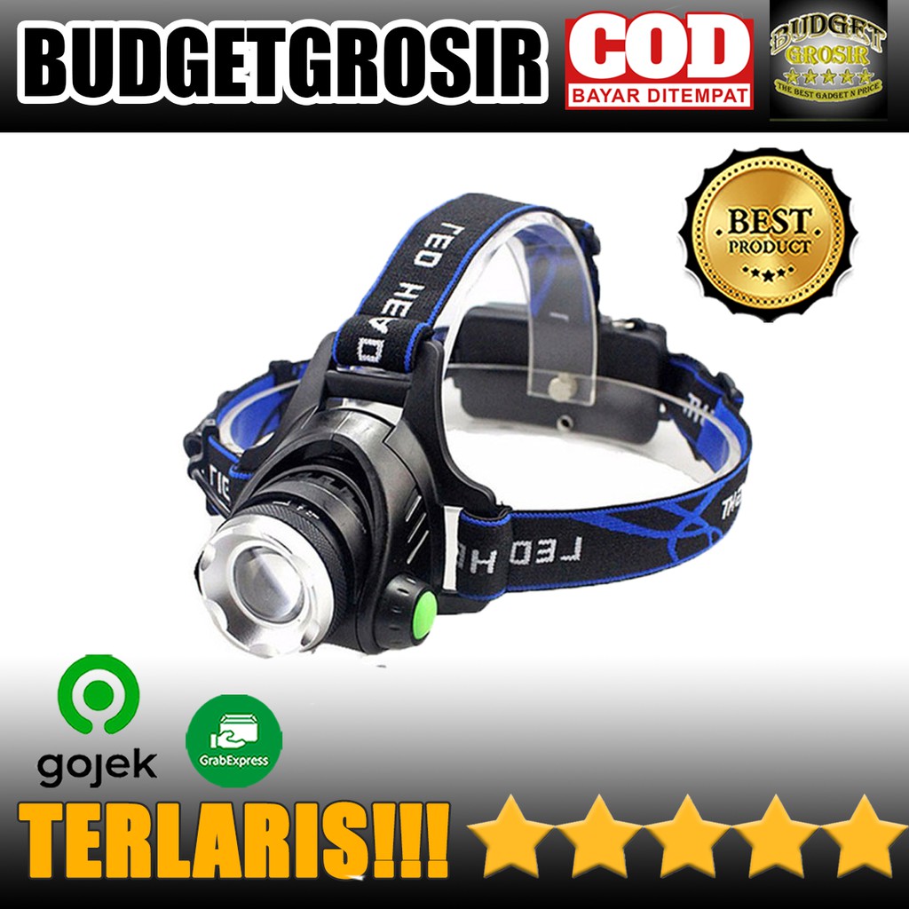 Headlamp LED Cree XML T6 + Charger High Power