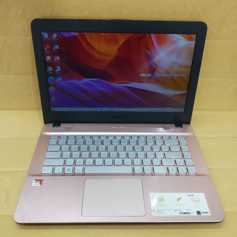 Laptop Bekas Asus X441BA AMD A4-9125 4GB|HDD1TB Mantap Mulus