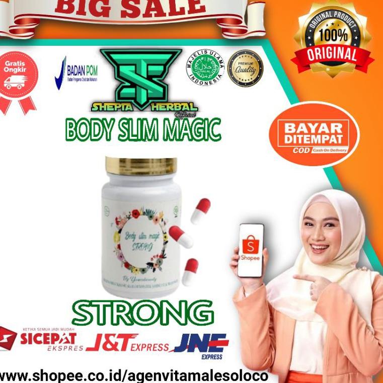 [KODE PRODUK 6F9KG7542] Body Slim Magic Strong Obat Pelangsing Original Herbal