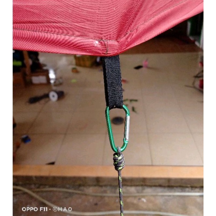 paket lengkap tali flysheet reflektif guyline glow in the dark