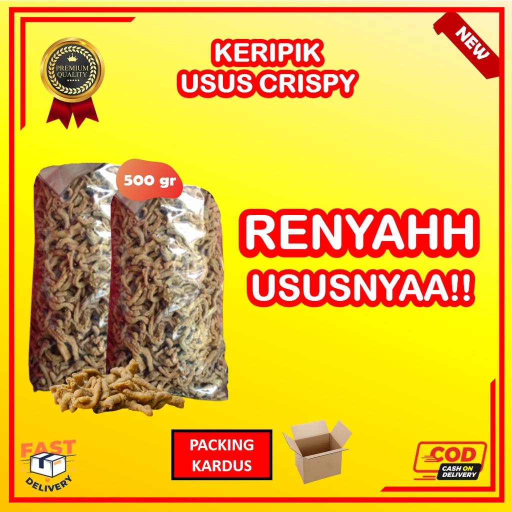 

Kripik Usus Ayam 500gr Keripik Usus Crispy Pedas Original Usus Goreng Krispi Best Quality Harga Terjangkau Snack Nikmat dan Lezat Halal