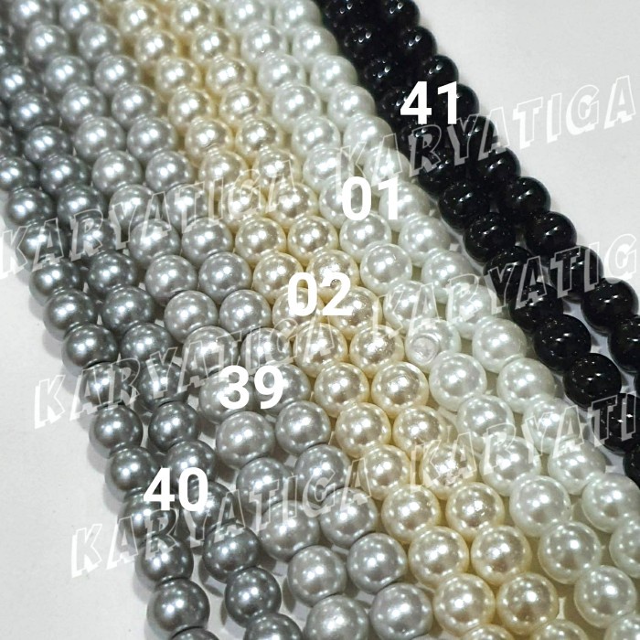 Part 1 - Mutiara Sintetis / Mutsin 6 MM / Mote Berat 6 MM (1 Renteng)