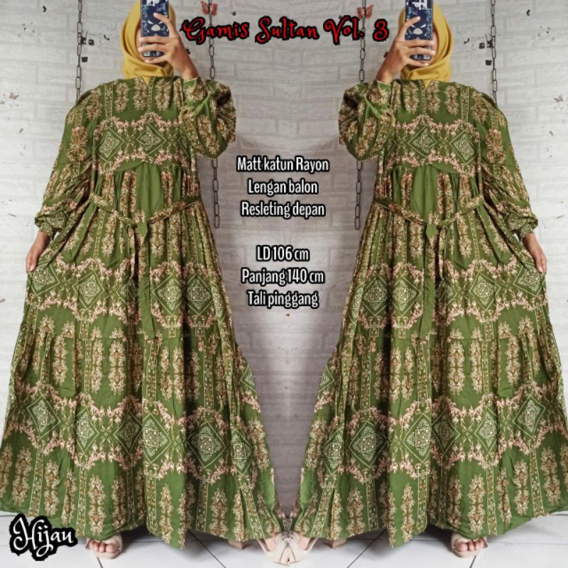Gamis Sultan Lengan Balon Vol 3 Shopee Indonesia