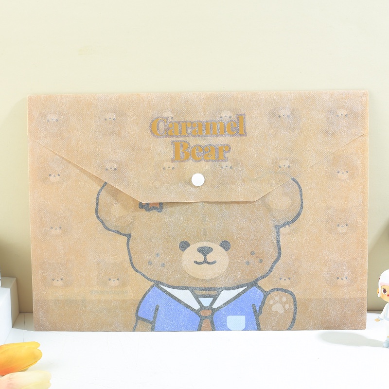 MAP Folder Caramel Bear A4 Coklat Premium Import