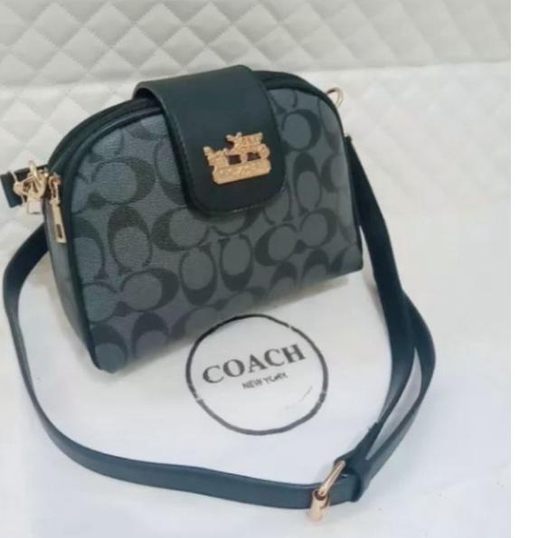 Tas Slempang Mini + Sertifikat / COACH ALMAIRA 2 Ruang / Tas Slempang Wanita