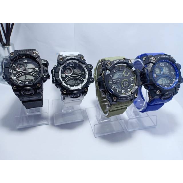 Jam tangan digital hotspot watch water resist