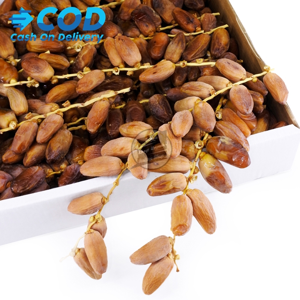 

Kurma Deglet Nour / Deglet Noor Tangkai 5 kg Premium Natural Dates Algeria & Tunisia Safiya Legit