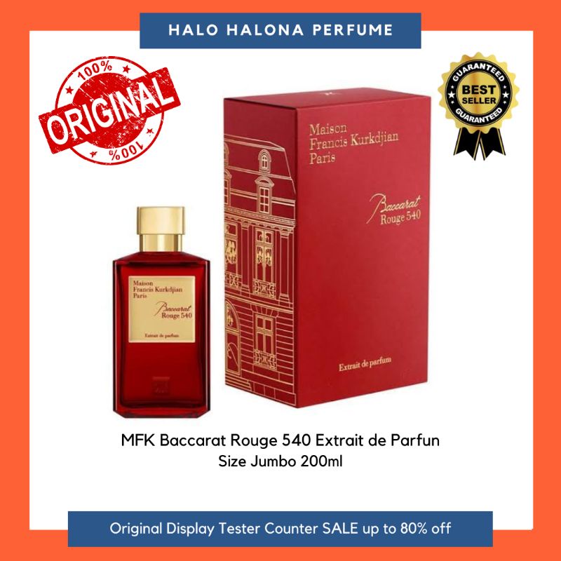 BIG SIZE MFK Baccarat Rouge 540 Extrait 200ML Box Segel Parfum Original Authentic Tester Display Cou