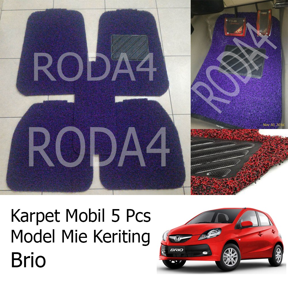 Karpet Mobil / Car Carpet / Floor Mats Universal Model Mie Keriting Brio