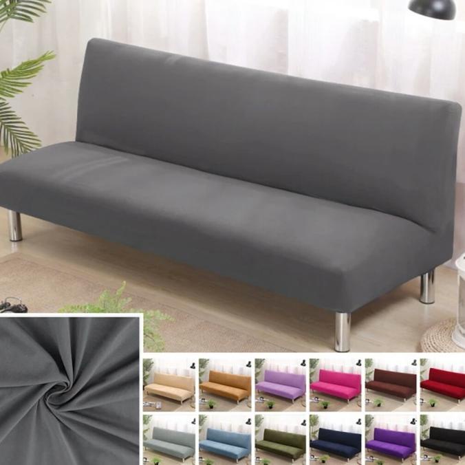 cover sofa bed / sarung sofa bed polos size M